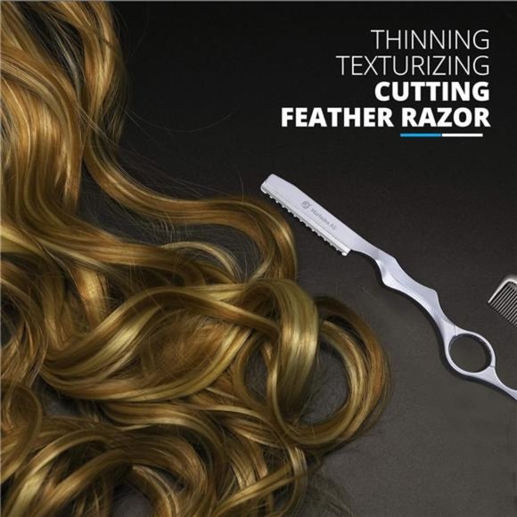 Silver Hair Cutting Scissors for Men and Women,10 Pieces Hair Cutting kit - Picture 4 of 7